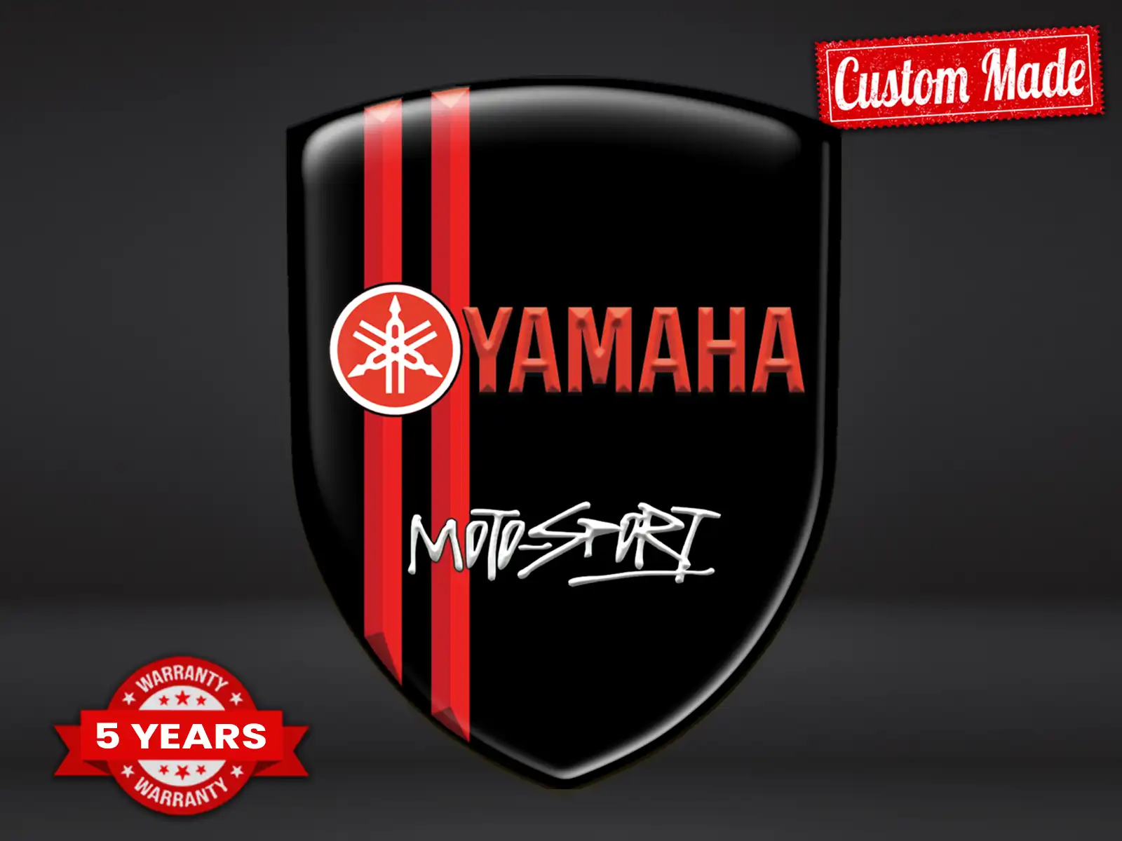 Yamaha Stickers Bombés Design Exclusif Décor Auto Élégant